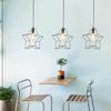 V-intage Star Chandelier Metal Cage Chandeliers Black - Chandeliers Metal Retro Hanging Lamp E27 Single Head Lighting Fixtures Restaurant Pendant Shade Ceiling Pendant Light Kitchen Light ,pendant view 4