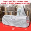 YardGrow Christmas Tree Storage Bag, Fits Up to 9ft Tall Artificial Disassembled Trees Wide Opening with Reinforced Handles & Zipper view 3