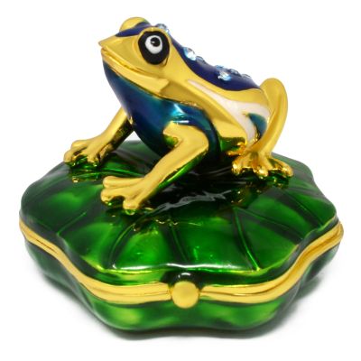 Feng Shui Statue Money Frog On Lotus Leaf Sculpture Home Office Decor Wealth Prosperity Amulet New Year Gift W5521