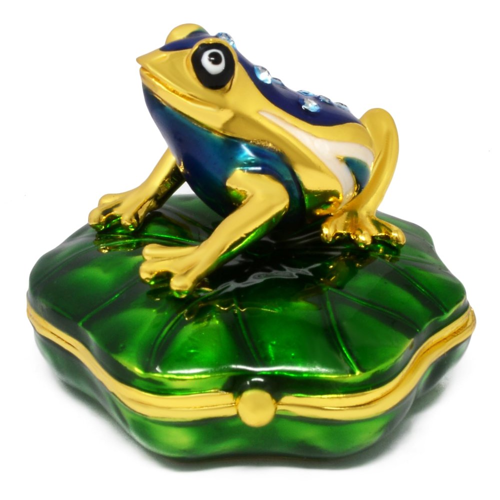 Feng Shui Statue Money Frog On Lotus Leaf Sculpture Home Office Decor Wealth Prosperity Amulet New Year Gift W5521