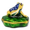 Feng Shui Statue Money Frog On Lotus Leaf Sculpture Home Office Decor Wealth Prosperity Amulet New Year Gift W5521 view 4