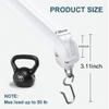 Curtain Track, Ceiling Curtain Rail Track with Hooks, White 21-24 Ft view 2