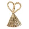 Cabilock DIY Heart-Shaped Straw Ring Wreath Decor 15cm Wall Hanging Craft Festive Home Dec view 1