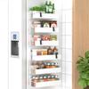 HuggieGems Metal Magnetic Spice Rack for Refrigerator White, 6 Pack view 1