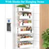 HuggieGems Metal Magnetic Spice Rack for Refrigerator White, 6 Pack view 2