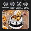 Deep Fryer, Tempura Deep Fryer, with Thermometer, with Tempered Glass CoverNon-stick Pan, Soup Pot, 304 Stainless Steel view 4