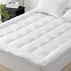 UNILIBRA King Size Mattress Pad Pillow Top Mattress Cover Padded with Down Alternative Filling Quilted Fitted Mattress Protector Streches up 8-22" Deep Pocket Cooling Mattress Topper view 1