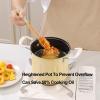 New Deep FryerSmall Household FryerTempura Deep FryerUniversal for Induction Cooker and Gas StoveDeep Fryer with Basket (Color : B) view 4