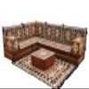 arabicsofa L Shaped Jalsa Floor Seating Set Handmade Arabic Majlis with Backrest Pillows view 1