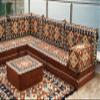 arabicsofa L Shaped Jalsa Floor Seating Set Handmade Arabic Majlis with Backrest Pillows view 2