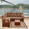 arabicsofa L Shaped Jalsa Floor Seating Set Handmade Arabic Majlis with Backrest Pillows view 3