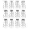 Healifty 12pcs Christmas Tree Juice Bottles Lid Portable Candy Jars for Boys and Girls Christmas Candy Holder Festive Treat Containers for Holidays and Parties view 1