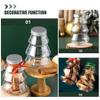 Healifty 12pcs Christmas Tree Juice Bottles Lid Portable Candy Jars for Boys and Girls Christmas Candy Holder Festive Treat Containers for Holidays and Parties view 3