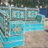 arabicsofa L Shaped Jalsa Floor Seating Set Handmade Arabic Majlis with Backrest Pillows view 4