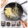 Aluminum Alloy Deep FryerTempura Deep Fryerdeep Fryer with BasketNon-stick PanSmall Frying PanPan FryerSnow Flat Pan (Color : A) view 3
