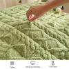 Soild Color Taffeta Mattress, Winter Warm Tatami Mat Breathable Washable Mattress Topper Student Dormitory Cotton Padded Mattress(B,120 * 200cm) view 2