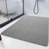 HOMBYS 58 x 44 Extra Large Shower Mat for Shower Stall Tub, Non Slip Bath Mat Bathroom Accessories, PVC Loofah Mats for Shower and Bathroom, Quick Drying, (Grey, 58"x44") view 3