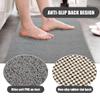 HOMBYS 58 x 44 Extra Large Shower Mat for Shower Stall Tub, Non Slip Bath Mat Bathroom Accessories, PVC Loofah Mats for Shower and Bathroom, Quick Drying, (Grey, 58"x44") view 4