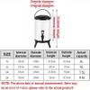 BaNbe Stainless Steel Insulation Barrel, Foldable Stand Hot Water Urn With Faucet, Commercial Tea Urn For Parties Offices Hotels, 10L,Dark Green, 20231228 view 2
