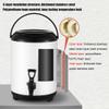 BaNbe Stainless Steel Insulation Barrel, Foldable Stand Hot Water Urn With Faucet, Commercial Tea Urn For Parties Offices Hotels, 10L,Dark Green, 20231228 view 3