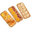 3-Pack Rectangle Bamboo Trays, 14.175.900.80 Inch Multipurpose Serving Platters for Breakfast, Dinner, Coffee, Tea & Fruit - Ideal for Home, Hotel & Restaurant view 3