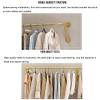 Wall Mounted Industrial Pipe Clothing Rack,clothing Store Space Saver Hanging Clothes Rack, Heavy Duty Iron Pipe Garment Rail, Multi-purpose Clothing Hanging Rod for Laundry Room and Closet Storage view 3