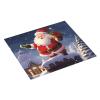 Merry Christmas santa Print Dish Drying Mat for Kitchen Counter Super Absorbent Microfiber Drainer Mats Large Size Dish Drying Pad Quick Drying Dish Rack Pad 18"x 16" view 2