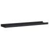 ZEYUAN Picture Frame Ledge Shelves 2 pcs Black 23.6"x3.5"x1.2" MDF Picture Ledge Shelf Picture Frame Shelves Photo Frame Shelves view 4