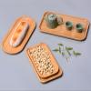 2-Pack Bamboo Trays - Rectangle Serving Platter - 12.60 * 7.08 * 0.8 in - For Home, Hotel, Restaurant - Fruit, Coffee, Tea Platters view 4