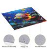 Sea Fishes Print Dish Drying Mat for Kitchen Counter Super Absorbent Microfiber Drainer Mats Large Size Dish Drying Pad Quick Drying Dish Rack Pad 18"x 16" view 4
