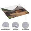 Traditional housing in ghana Print Dish Drying Mat for Kitchen Counter Super Absorbent Microfiber Drainer Mats Large Size Dish Drying Pad Quick Drying Dish Rack Pad 18"x 16" view 4