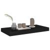 ZEYUAN Wall Shelf Black 19.7"x9.1"x1.5" MDF Shelves Wall Decor Living Room Shelving Wall Mounted Shelves for Wall view 3
