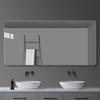 50X70CM Rectangle Bathroom Mirror Frameless Padded Wall Mirrors Large Glass Makeup Mirror for Vanity Bedroom Living Room view 2