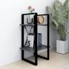 ZEYUAN 2-Tier Book Cabinet Gray 15.7"x11.8"x27.6" Engineered Wood Office Bookcase Cubicle Shelf Book Storage Shelf Storage view 3