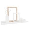 ZEYUAN Wall Shelves 4 pcs Shelving Wall Mounted Bedroom Decor Shelves for Wall Storage Shelves Decorative Shelves High Gloss White 15.7"x3.5"x1.2" view 4
