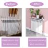 UVCMDUI Universal Radiator Shelf White, Anti-Smoke Dust-Proof Radiator Covers Anti-Rust Aluminum Alloy Heater Cover, Radiator Shelves No Drilling for Home Office, Bearing 20kg,Width 14.5cm,190cm view 2