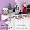 UVCMDUI Universal Radiator Shelf White, Anti-Smoke Dust-Proof Radiator Covers Anti-Rust Aluminum Alloy Heater Cover, Radiator Shelves No Drilling for Home Office, Bearing 20kg,Width 14.5cm,190cm view 3