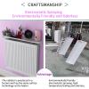 UVCMDUI Universal Radiator Shelf White, Anti-Smoke Dust-Proof Radiator Covers Anti-Rust Aluminum Alloy Heater Cover, Radiator Shelves No Drilling for Home Office, Bearing 20kg,Width 14.5cm,190cm view 4