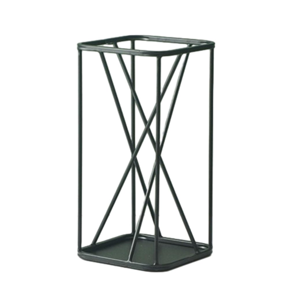 HUHJYUGE Umbrella Holder for Entryway, Umbrella Holder Stand Storage Rack, Iron Umbrella Holder, Indoor Umbrella Stand Can Hold Multiple Wet Umbrellas Canes and Walking Stick (A)