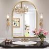 Brightify Arched Mirror, 28 x 40 Inch Gold Arch Mirror, Arched Wall Mirror view 1
