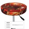Christmas Red Lantern Print Stool Cover Round Elastic Bar Stool Slipcover 14 Inch Washable Nonslip Chair Seat Cover for Home Salon Office view 4