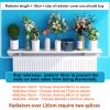UVCMDUI Slim Radiator Cover with 5cm Bracket, Universal Floating Radiator Shelf Anti-Smoke Dust-Proof, Aviation Aluminum Heater Cover 35-200cm for Living Room Bedroom, Holds up to 20kg,80cm view 2