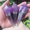KatLin Natural Amethyst Point Stone Crystal Wand Quartz Crystal Reiki Healing Energy Stone Ornaments (Size : 115-120g) view 1