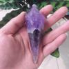 KatLin Natural Amethyst Point Stone Crystal Wand Quartz Crystal Reiki Healing Energy Stone Ornaments (Size : 115-120g) view 2