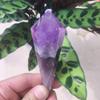 KatLin Natural Amethyst Point Stone Crystal Wand Quartz Crystal Reiki Healing Energy Stone Ornaments (Size : 115-120g) view 4