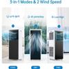 PioneerWorks Portable AC Unit for Rooms, 8000Btu Air Conditioner Portable up to 350 Sq.Ft, 3-in-1 Function, Cool, Dehumidifier, Fan, with Remote Control, Timer, Self Evaporation System, Window Kit view 3