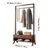 CABRIOLET Standing Coat Rack Creative with Storage Cabinet Drawer Hanger Floor Bedroom Simple Indoor Hanger Home Vertical Living Room Coat Rack Jacket Stand (Size : 85 * 38 * 170cm) view 2