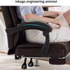 Office Chair 360 Swivel High Back Chair,Executive Office Chair with Footrest and Padded Armrest,Desk Chair with Lumbar Support(Color:Black) view 4