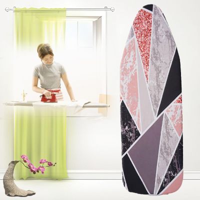 KAnduo Ironing Board Cover and Pad, Resist Scorching and Staining, 19x54 Inch Thick Padding Ironing Board Covers, Easy Installation (Color : Marble 1, Size : 55.12inx19.69in)