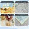 FREADEM Machine Washable Runner Rugs 2' x 44', Non Slip Non Shedding Carpet Area Rugs with TPR Rubber Backing, Low Pile Rugs for Indoor Bedroom Bathroom Living Room Aisle Hallway Balcony Entryway view 3